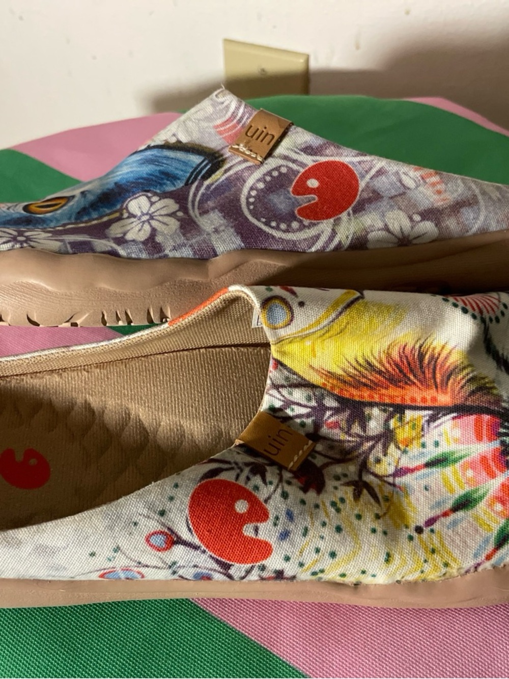 UIN Colorful Cat Design Mules - Picture 4 of 5